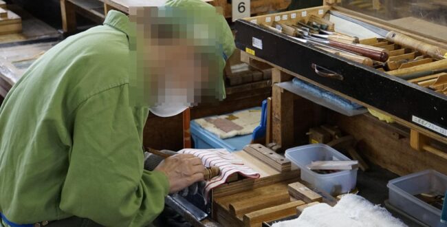 網走刑務所で刑務作業を行う受刑者