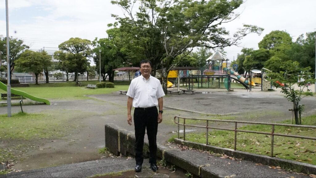 宮崎刑務所跡地に佇む福吉所長