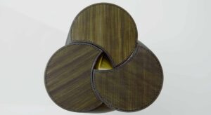 上から見た藻類スツール 蓮／REN