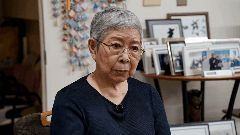 インタビューに応じる中澤照子さん