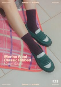 【PURE WOOL】2×2リブソックス ¥1,320(税込)(2)