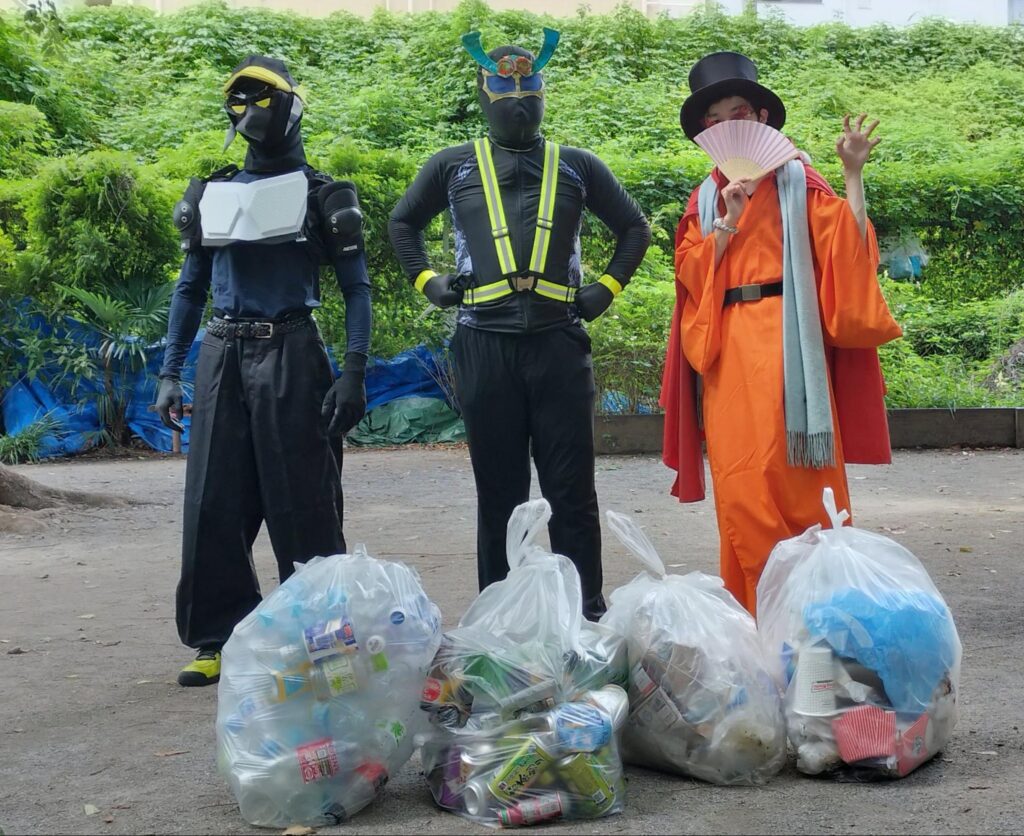 ゴミ拾いヒーロー・スミレンジャーZと仲間