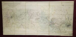 ロンドン･バーミンガム鉄道 予定線路図（1835年）　　　　　　※鉄道博物館としては初めて公開する収蔵品です。