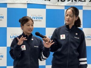 伊藤選手のスピーチの様子