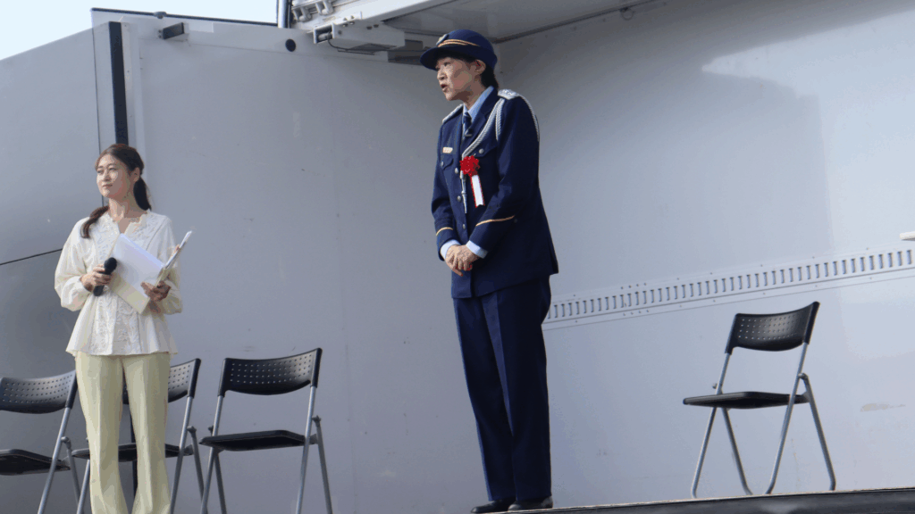 ステージに登壇し、再犯防止に社会の協力は不可欠であると力説石井雅子氏