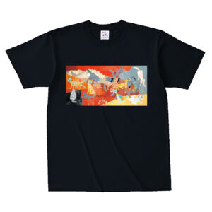 2024年限定製作　Tシャツ『楽しい仲間』（ブラック）　価格：4,950円（税込）／サイズ：M ・L／素材：綿100％2024年限定製作　Tシャツ『楽しい仲間』（ブラック）　価格：4,950円（税込）／サイズ：M ・L／素材：綿100％