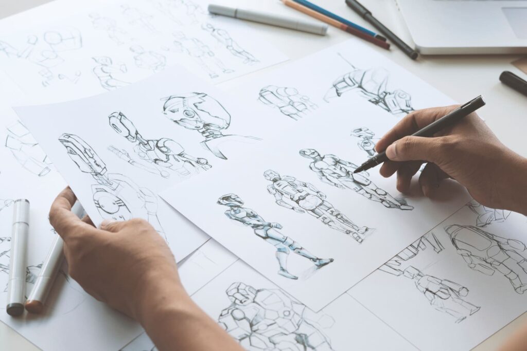 クリエイターが描くアニメのキャラクター