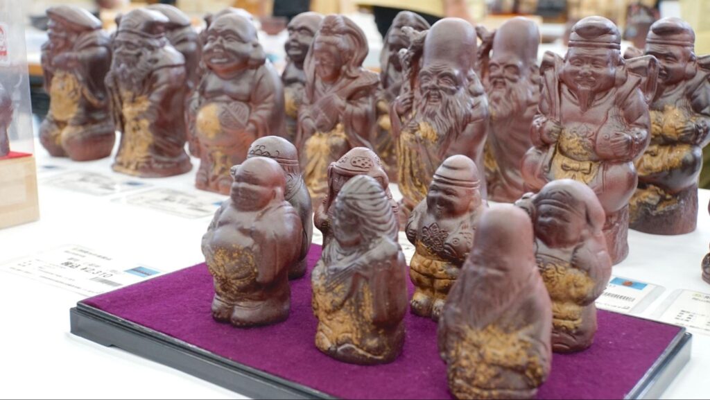 備前焼でつくられた七福神