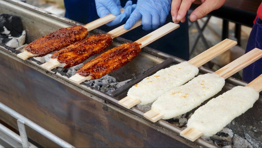 中部地方に伝わる郷土料理である五平餅