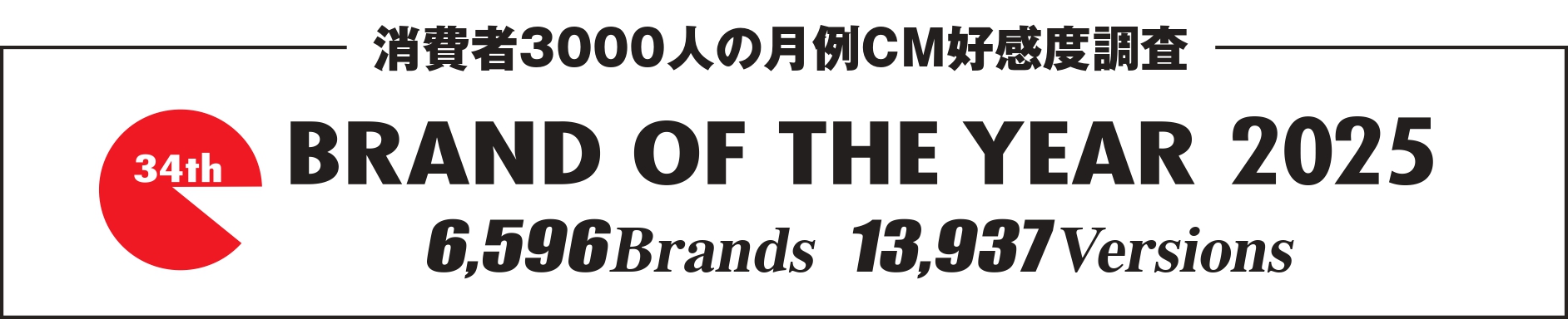 CM好感度ナンバーワンブランド「BRAND OF THE YEAR 2025」