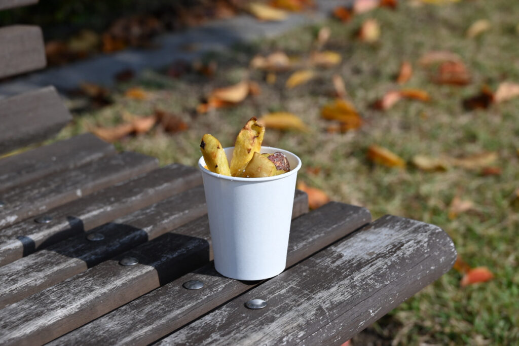 おのみち矯正展で尾道地区更生保護女子会が販売したさつまいものフライ