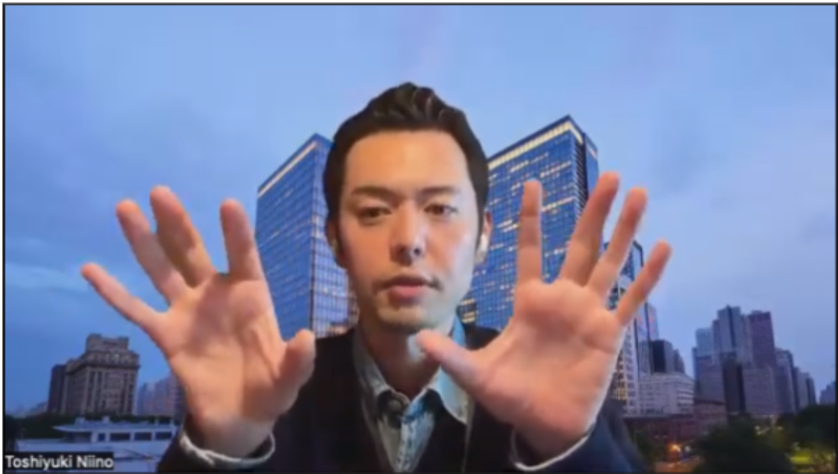 EXIT株式会社の取り組みついて話す代表取締役社長・新野俊幸氏