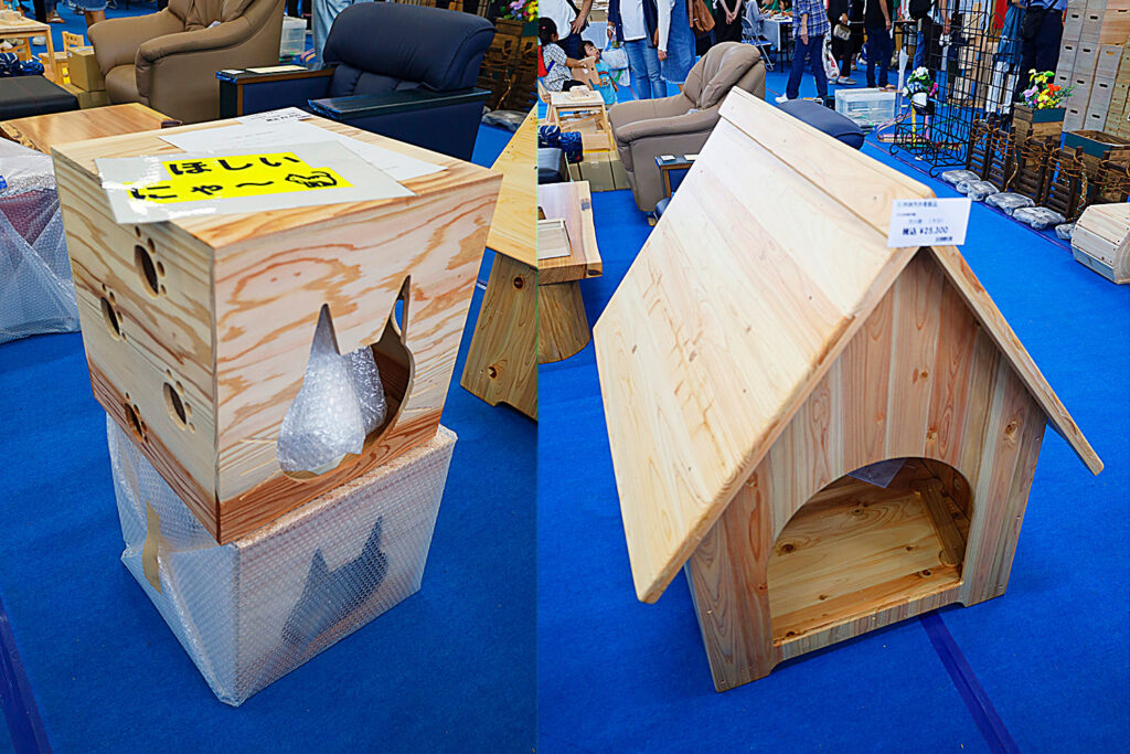 岐阜刑務所の刑務所作業製品・木材で作ったネコのハウス