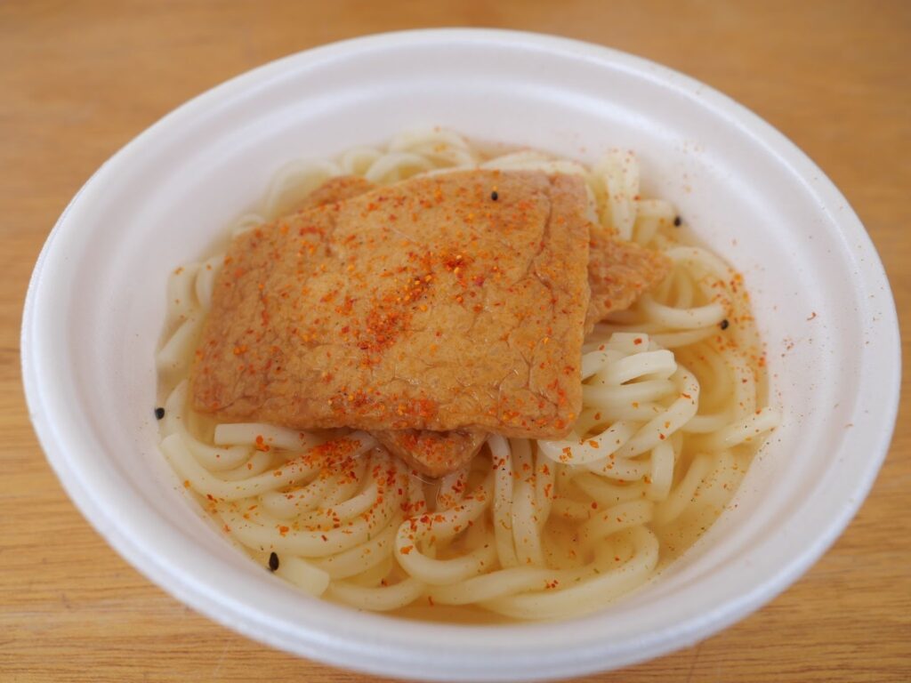 実食販売されていた刑務所作業製品の細うどん