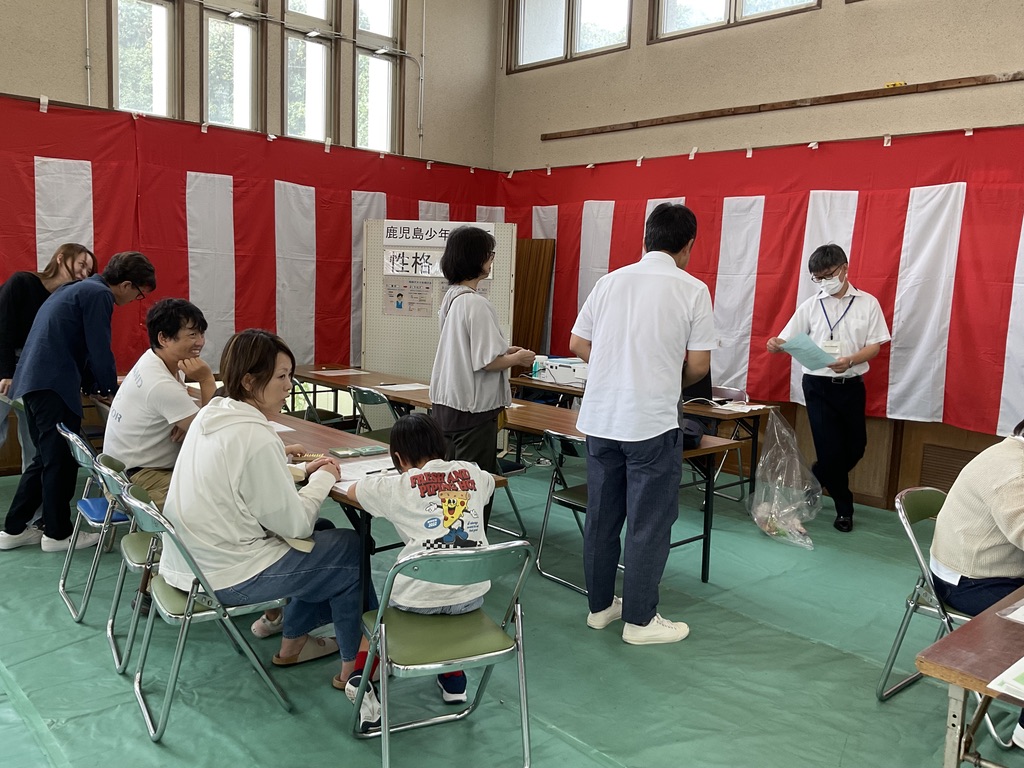 性格検査の体験ブース