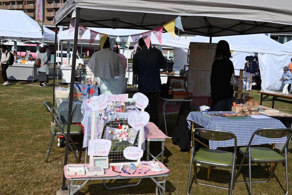 おのみち矯正展の「おのみちてしごと」ブース