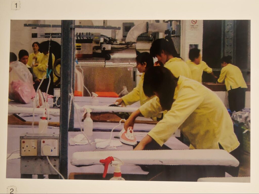 洗濯工場の当時の様子