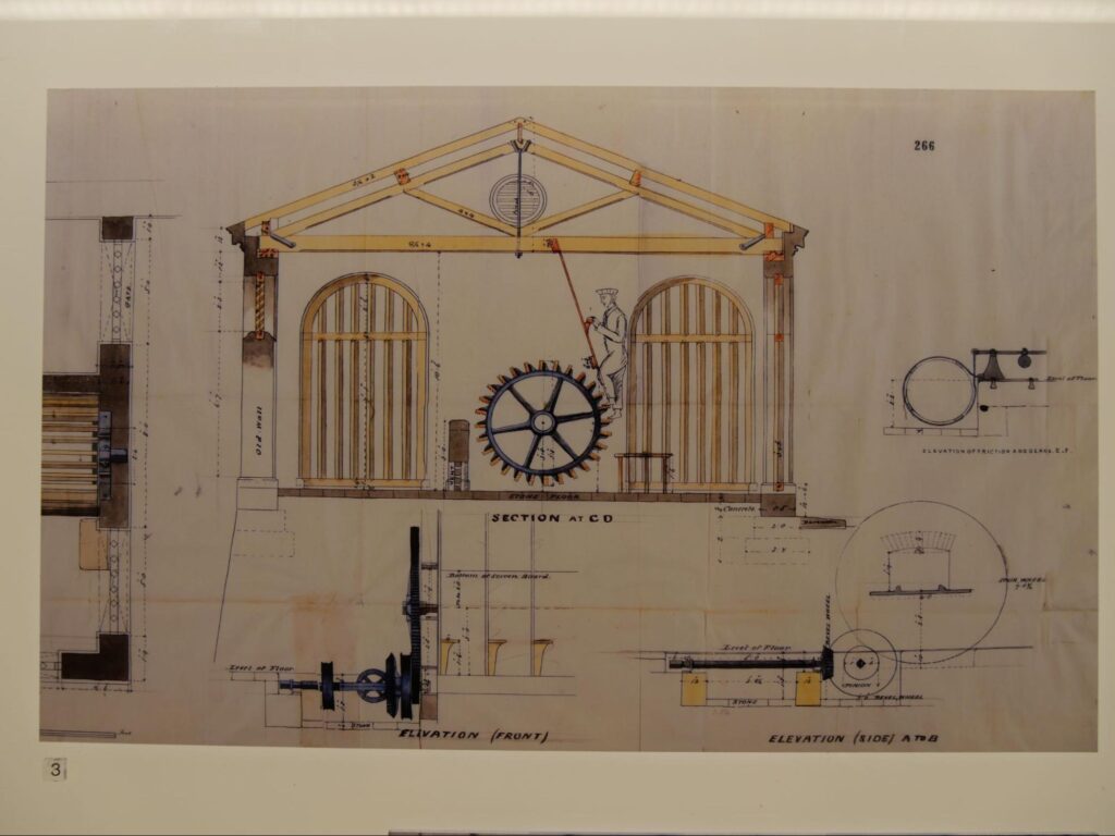 車輪を足で操作する仕組み