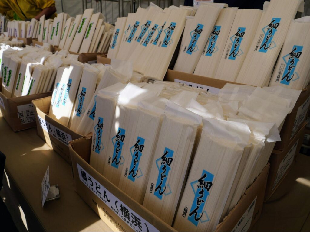 第53回横浜矯正展で販売されていた刑務所作業製品の細うどん