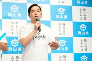 「おかやま晴れの国大使」続行が決まったウエストランドの河野さん