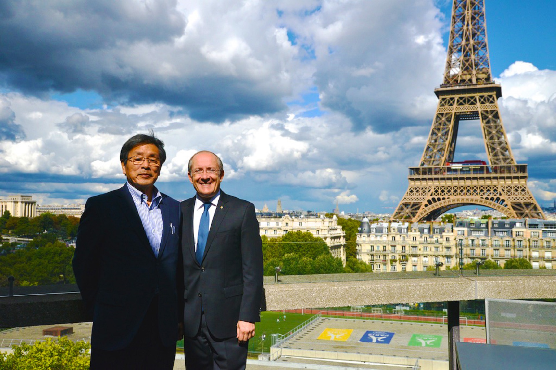 幕田魁心氏と元駐オーストラリア・フランス大使 ステファン氏