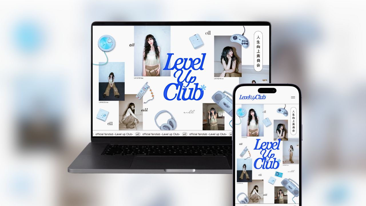 シンガーソングライター「eill」のファンクラブサイト「Level Up Club」