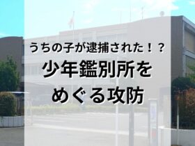 ある日うちの子が逮捕された！？少年鑑別所をめぐる攻防