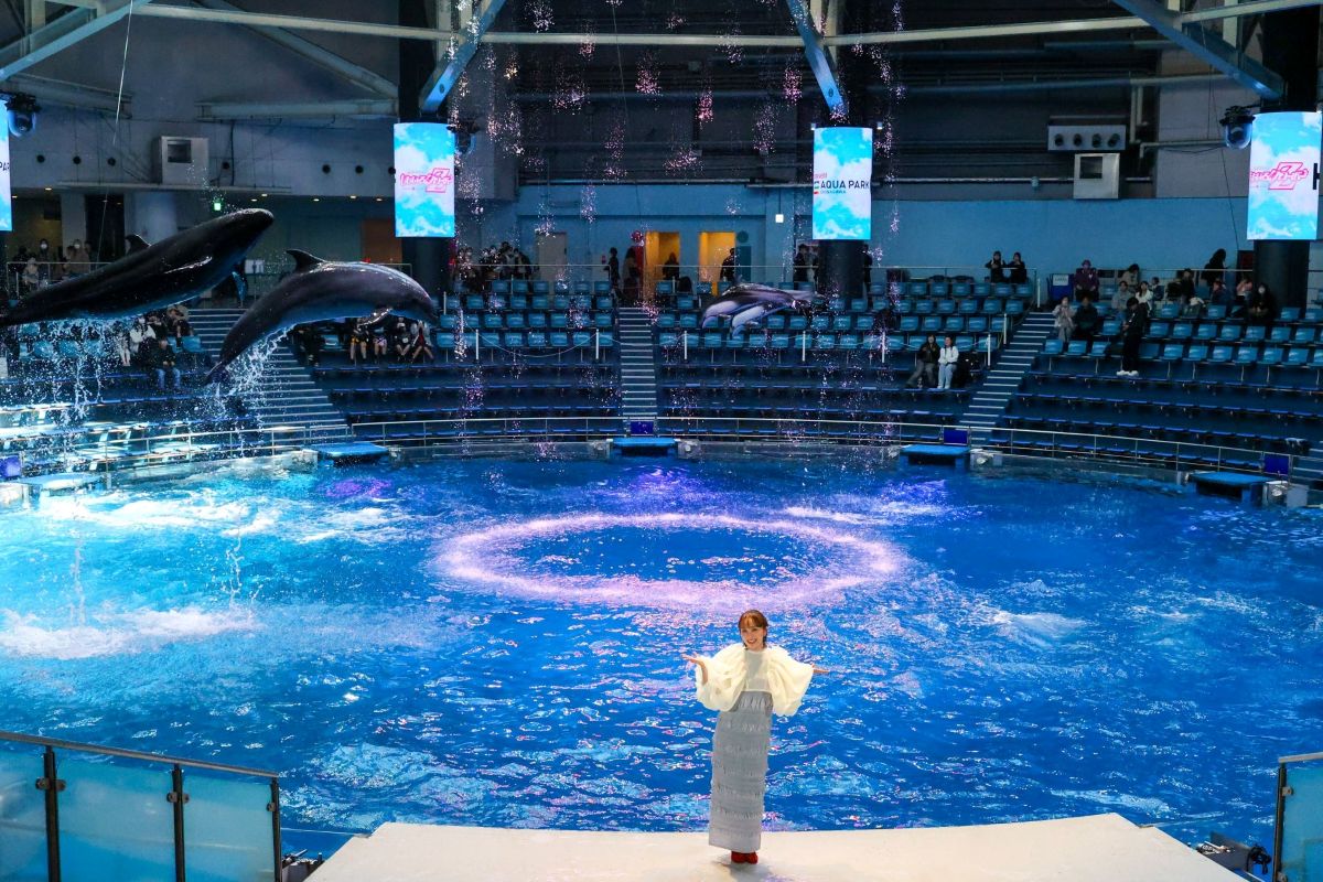 イベント初日に登場した、ももいろクローバーZ・百田夏菜子さん