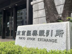 東京証券取引所の銘板