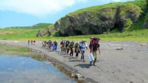 知床岬を目指す「ふるさと少年探検隊」