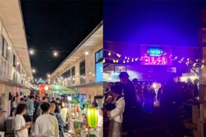 フードをはじめ個性豊かなブースが並ぶ