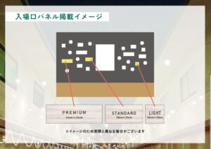 入場口パネル（イメージ）