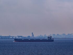 東京湾のタンカー